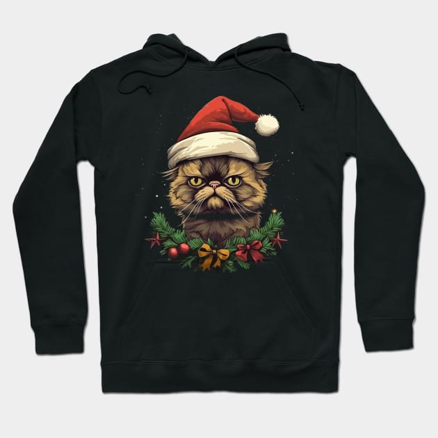 Exotic Shorthair Christmas Hoodie by JH Mart